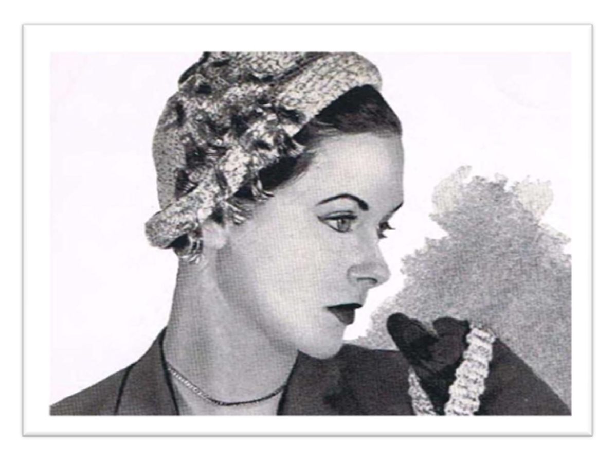 PATTERN #2015 ROLLER CLOCHE VINTAGE CROCHET