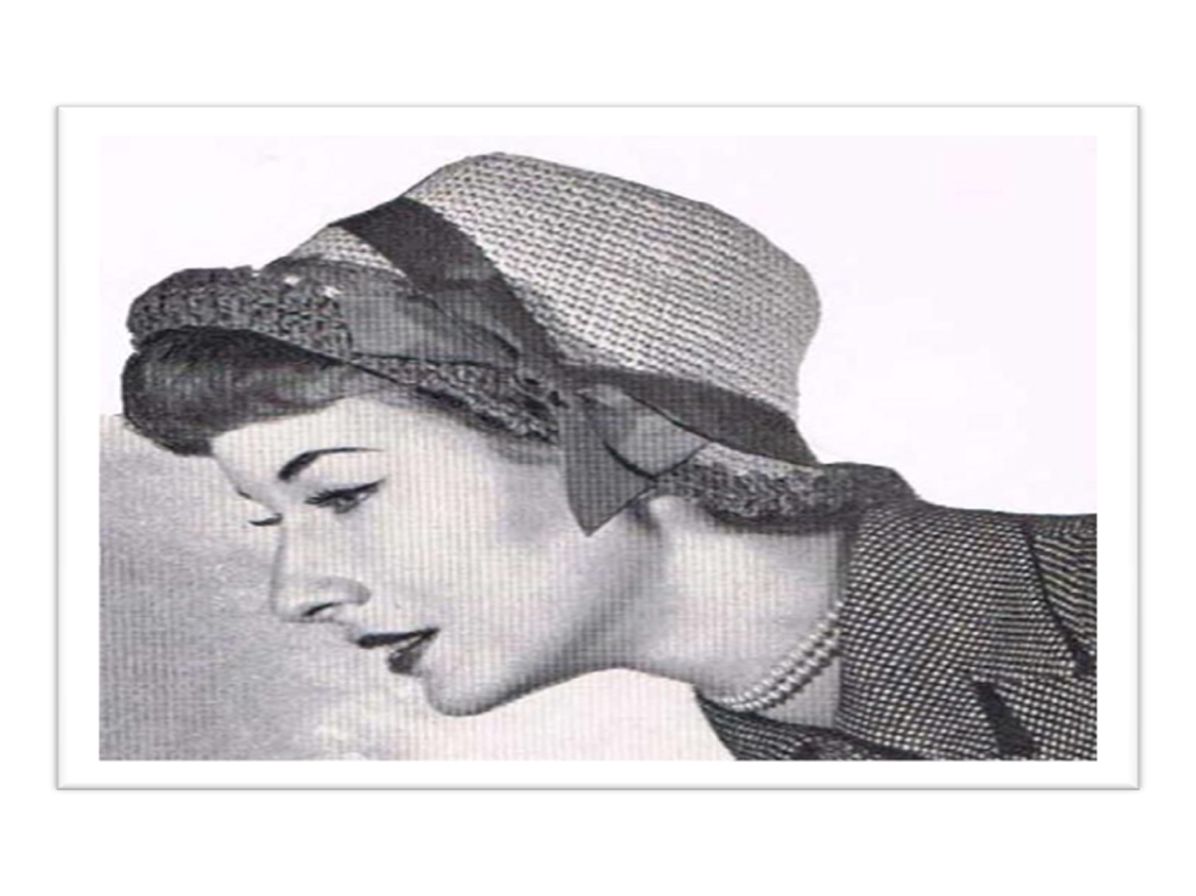 PATTERN #2018 BONNET VINTAGE CROCHET