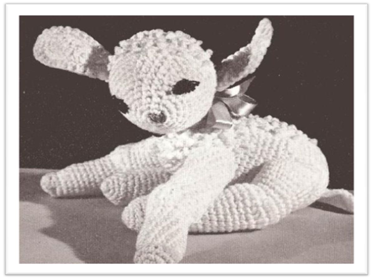 PATTERN #2032 TOY LAMB VINTAGE CROCHET
