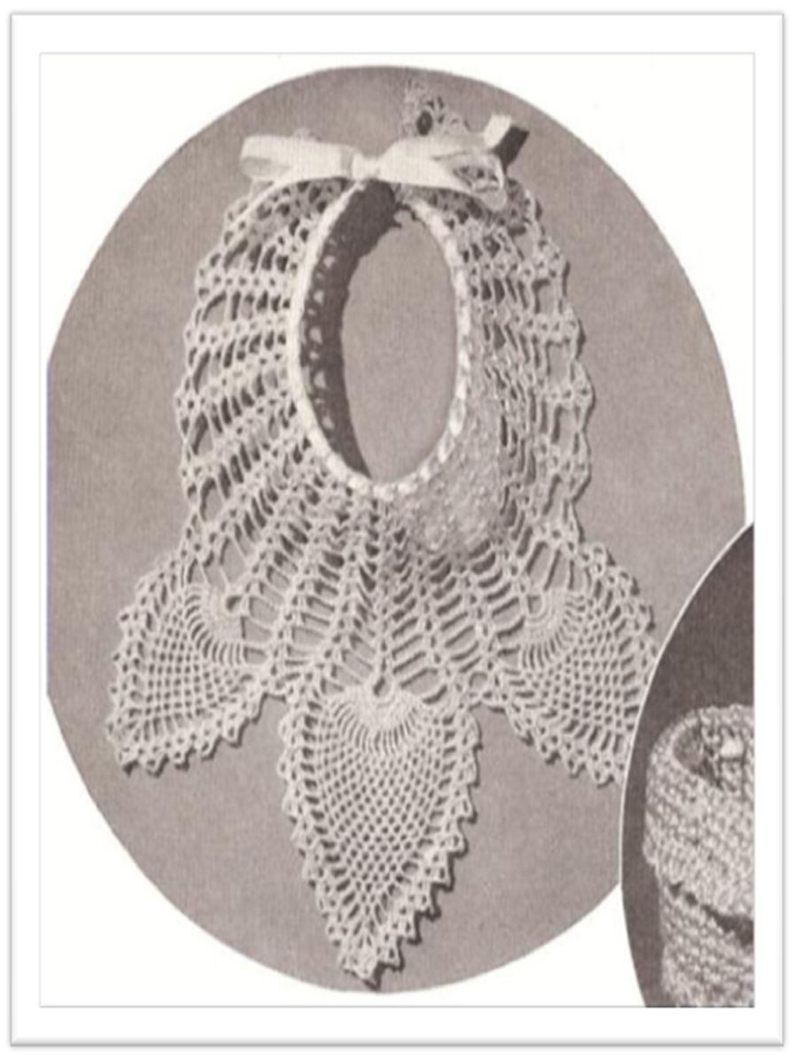 PATTERN #2038 PINEAPPLE BIB VINTAGE CROCHET