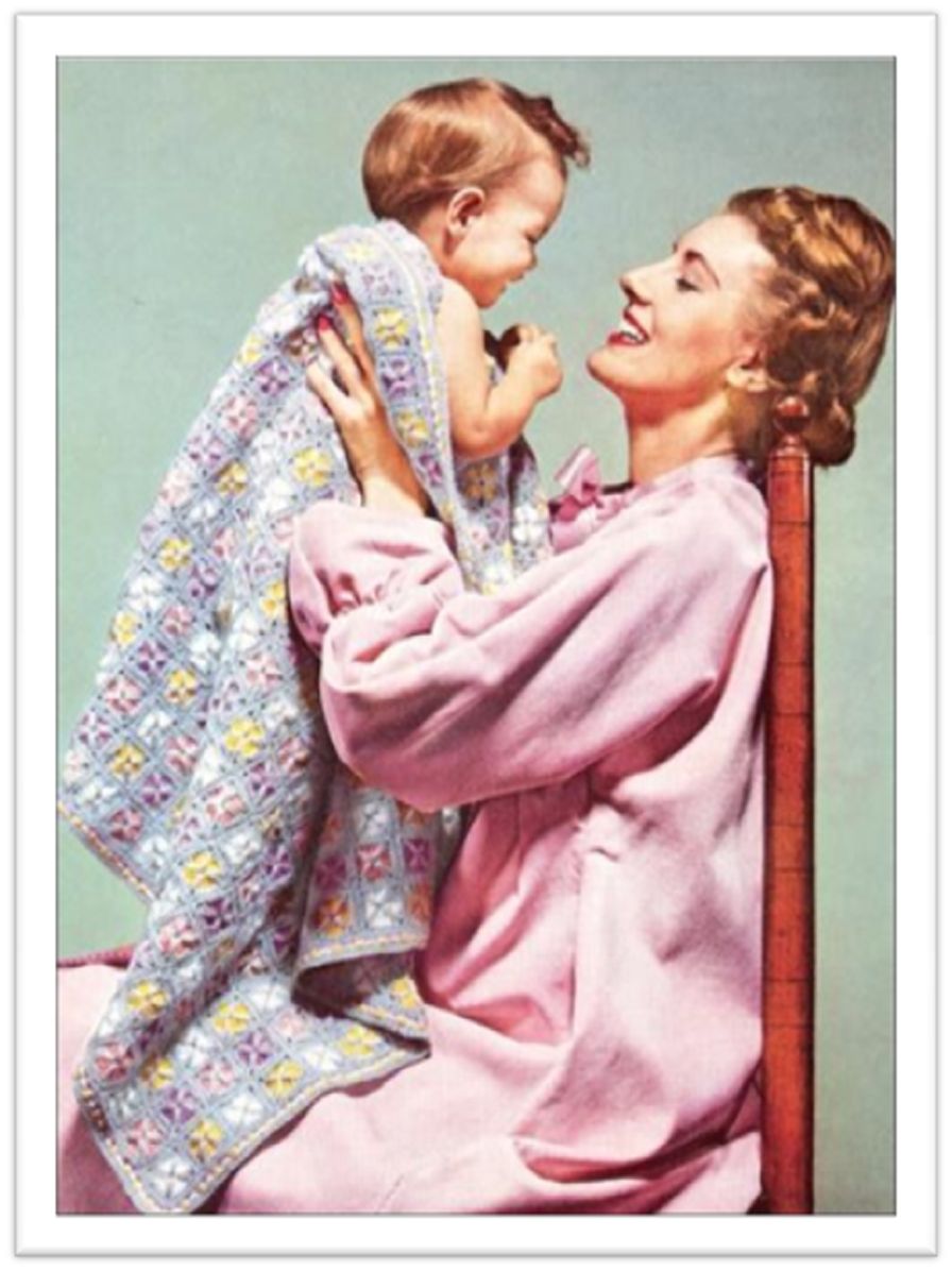 PATTERN #2048 HAPPY BABY VINTAGE CROCHET