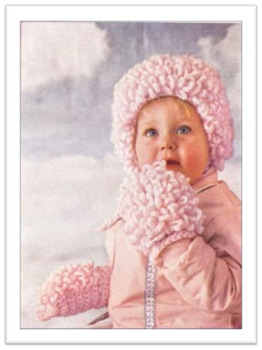 PATTERN #2049 LOOP STITCH CAP CENTER SECTION VINTAGE CROCHET