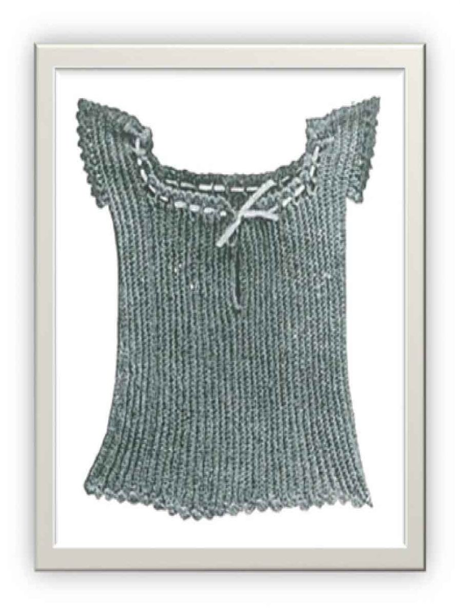 PATTERN #1112 TIKI SHIRT VINTAGE CROCHET