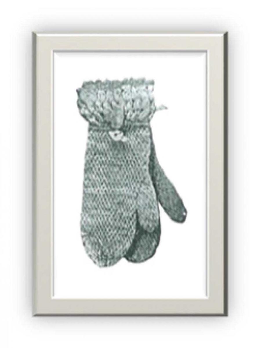 PATTERN #1119 BABY'S MITTENS VINTAGE CROCHET