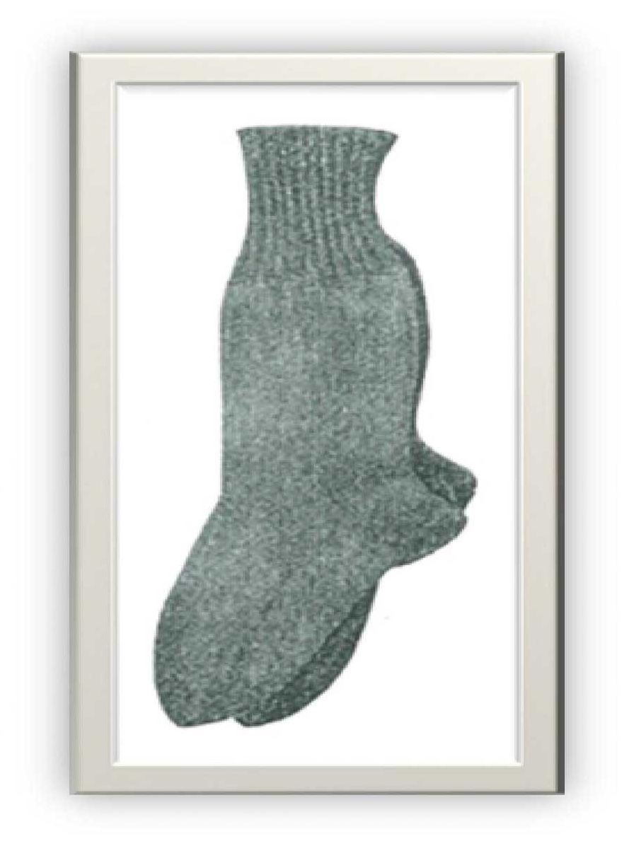 PATTERN #1122 MEN'S SOCKS VINTAGE KNITTING