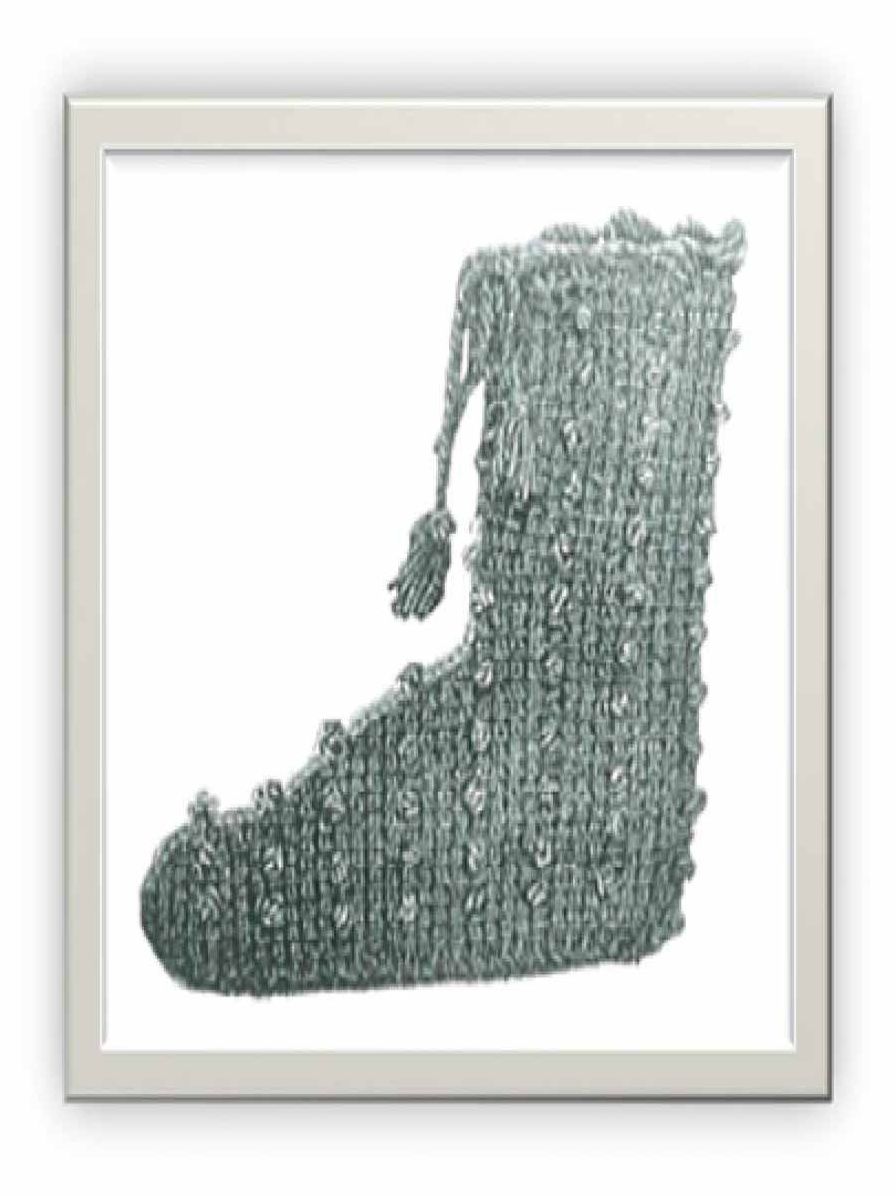 PATTERN #1128 LADIES BEDSHOE VINTAGE CROCHET