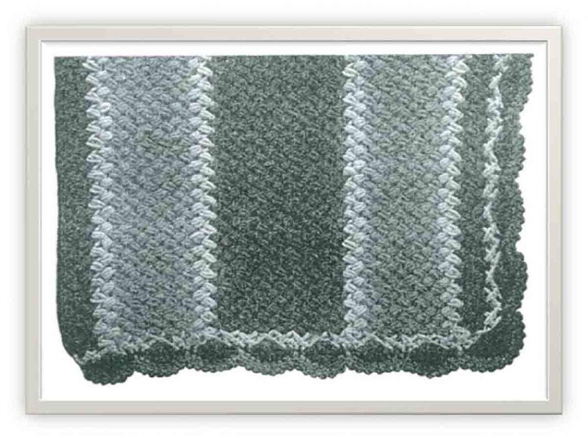 PATTERN #1144 COFFEE BEAN AFGHAN VINTAGE CROCHET
