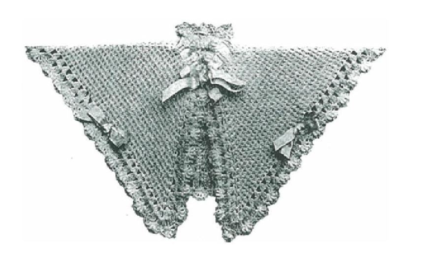 PATTERN #1147 FREDA CAPE VINTAGE CROCHET