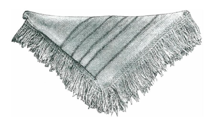 PATTERN #1151 RAINBOW SHAWL VINTAGE KNITTING