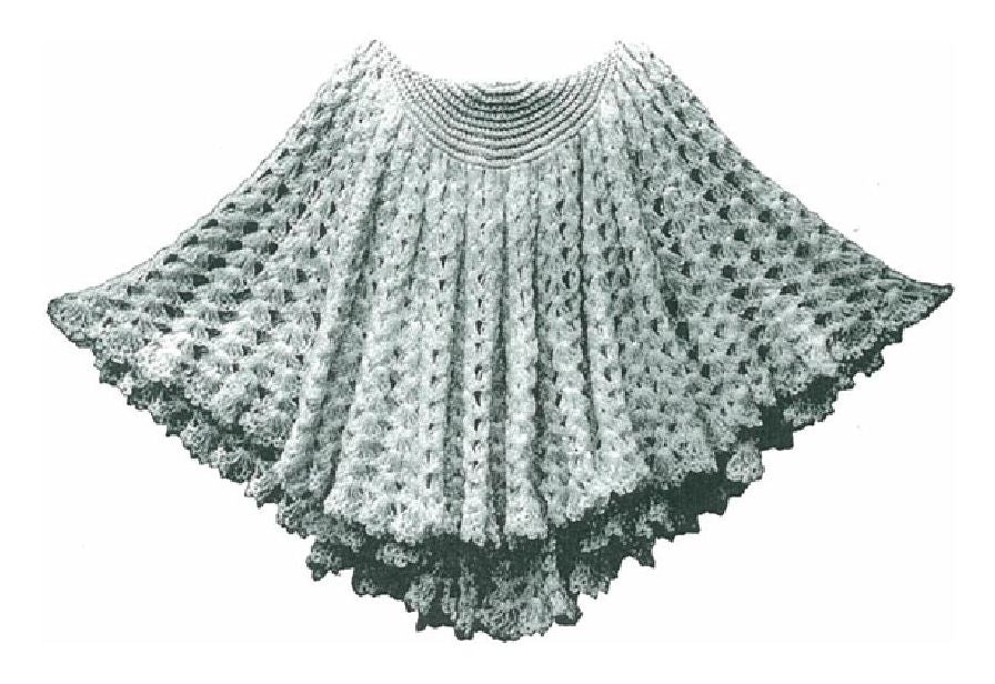 PATTERN #1154 COLUMBIA CAPE VINTAGE CROCHET