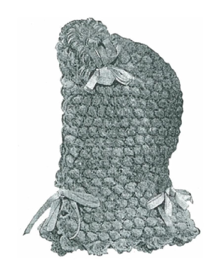 PATTERN #1163 MISSES HOOD VINTAGE CROCHET