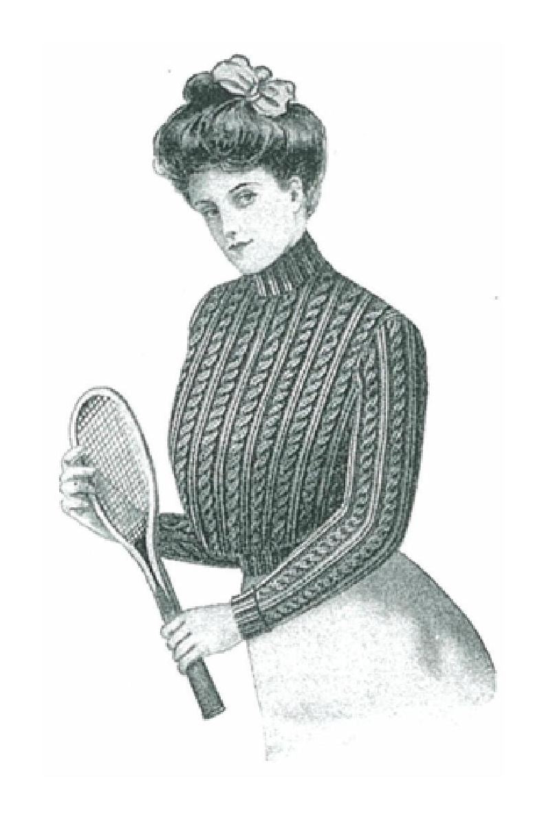 PATTERN #1167 CABLE-STITCH SWEATER VINTAGE KNITTING