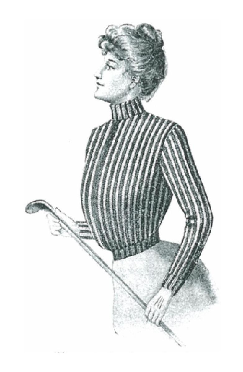 PATTERN #1170 COLUMBIA STRIPED BLOUSE VINTAGE KNITTING