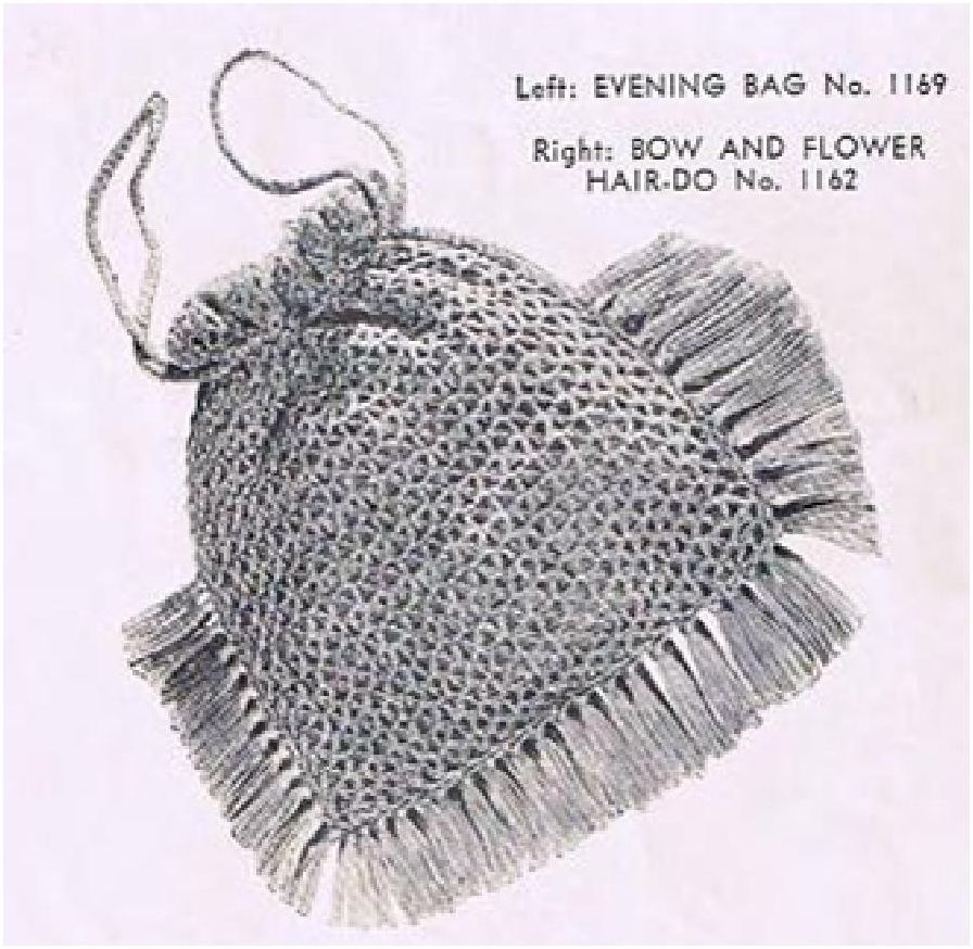 PATTERN #1403 EVENING BAG VINTAGE CROCHET