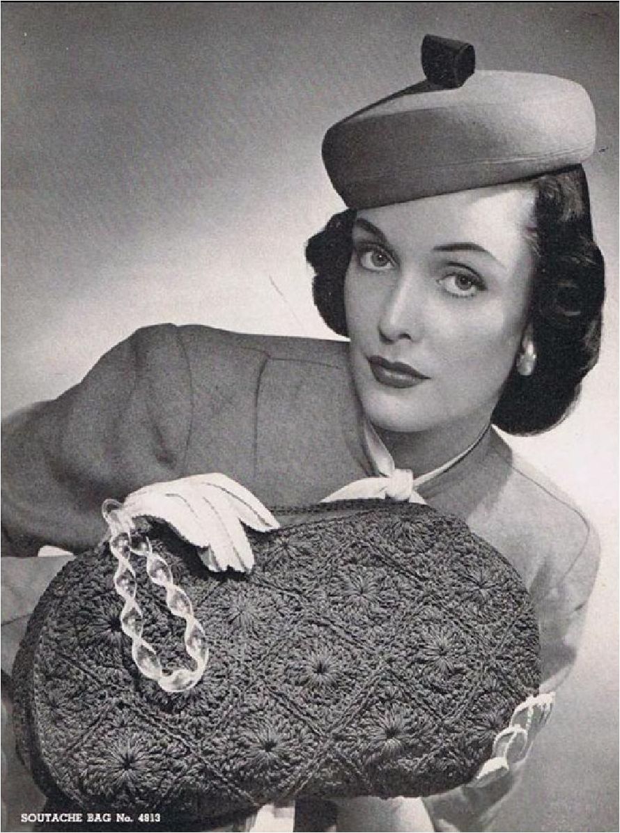 PATTERN #1415 SHANIA BAG VINTAGE CROCHET