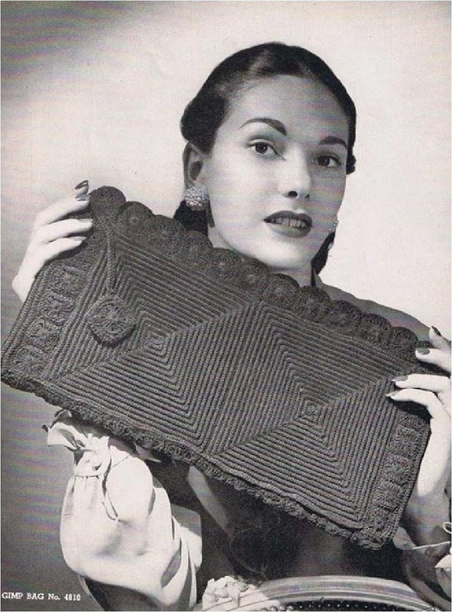 PATTERN #1436 CARISSA BAG VINTAGE CROCHET