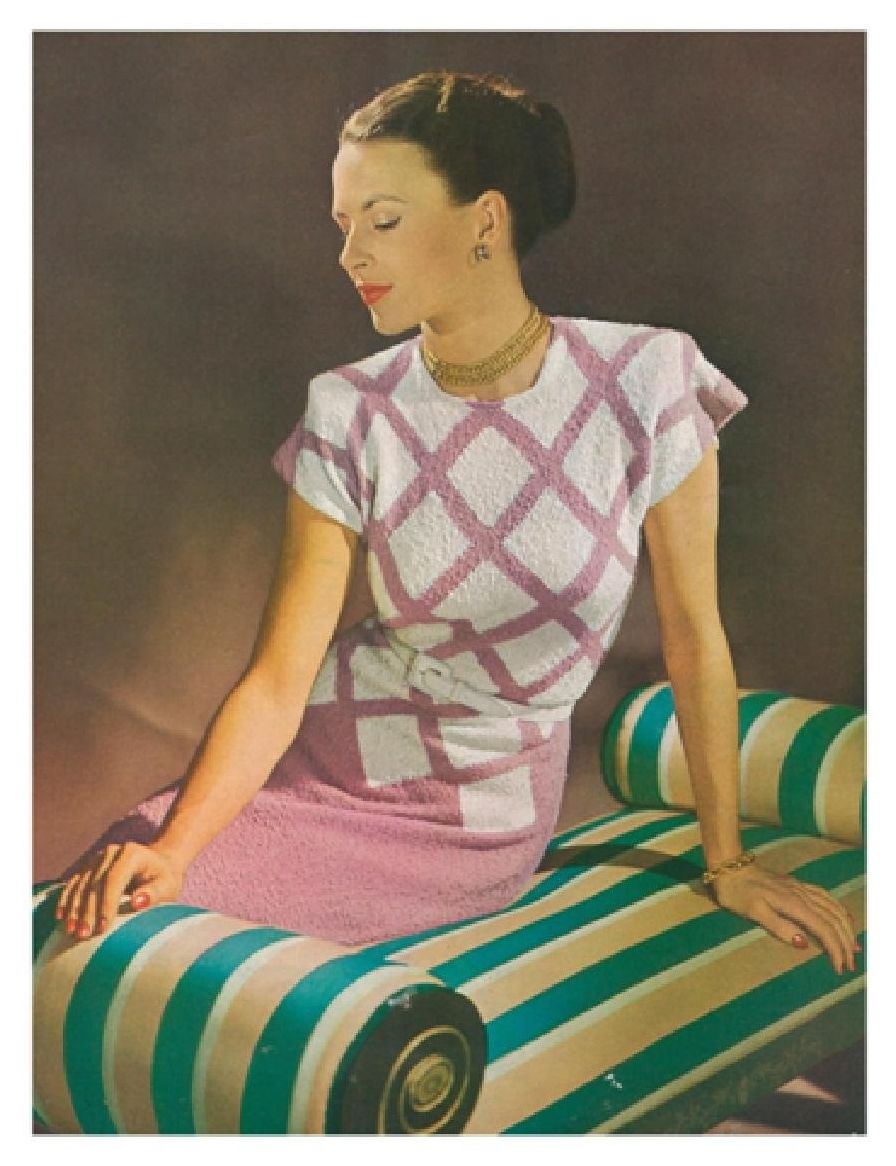 PATTERN #1462 CRISS-CROSS CLASSIC VINTAGE KNITTING