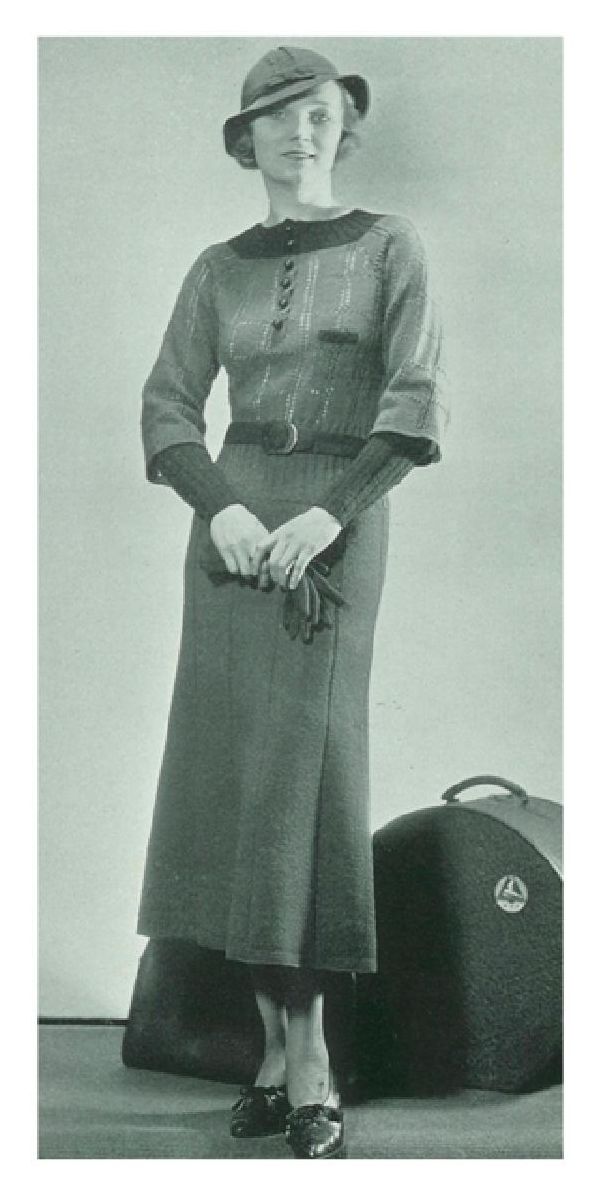 PATTERN #1495 MAYFAIR DRESS VINTAGE KNITTING