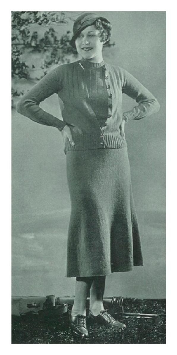 PATTERN #1496 SPORT DOUBLES VINTAGE KNITTING