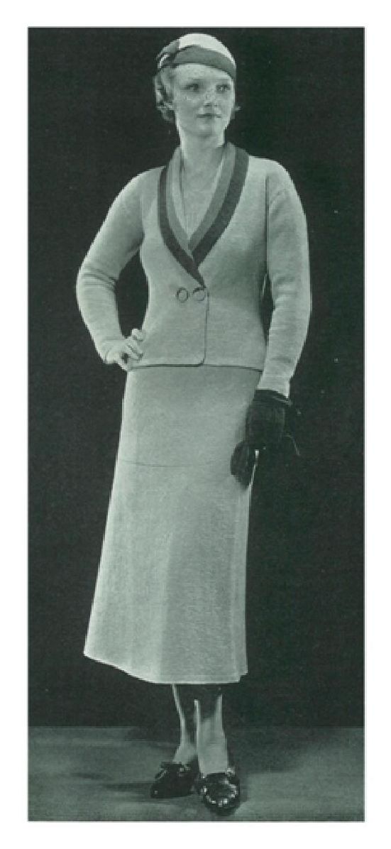 PATTERN #1494 BOARDWALK ENSEMBLE VINTAGE KNITTING