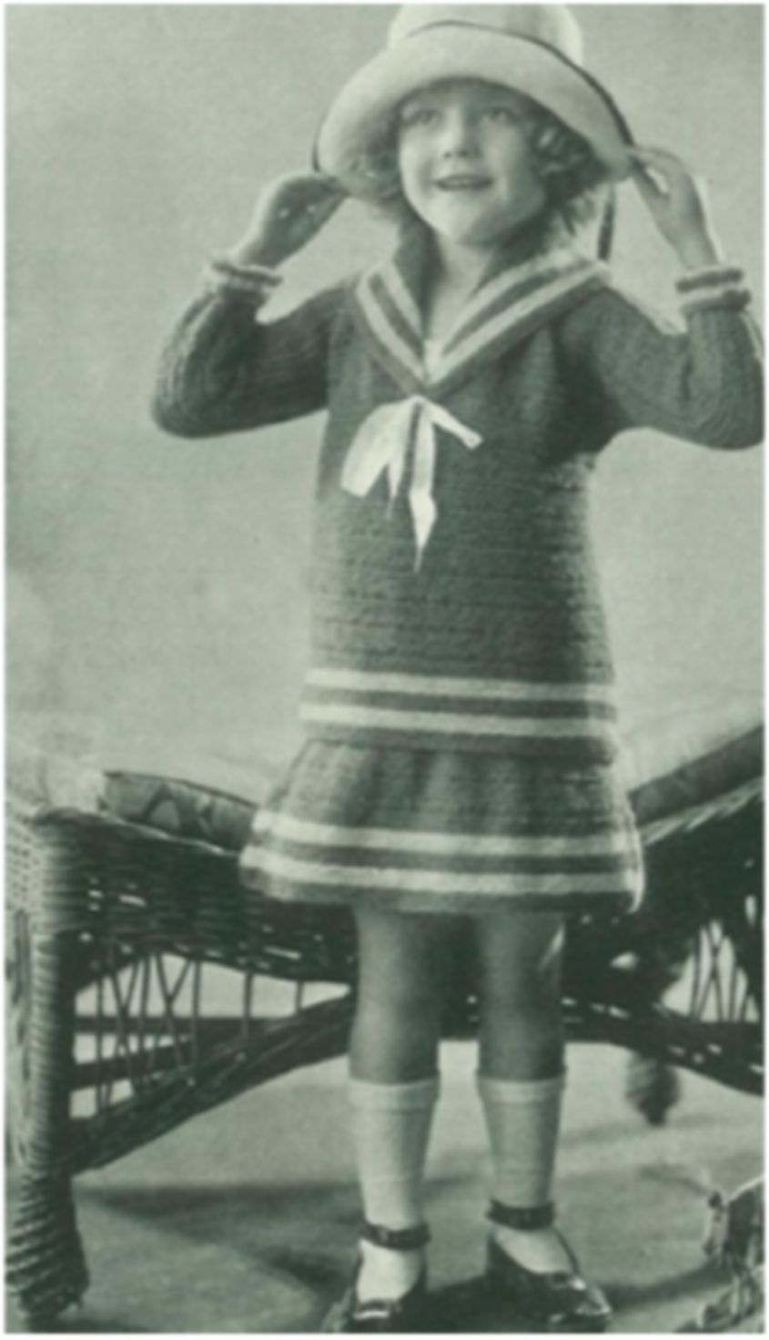 PATTERN #1609 CRISSY 2 PIECE DRESS VINTAGE KNITTING