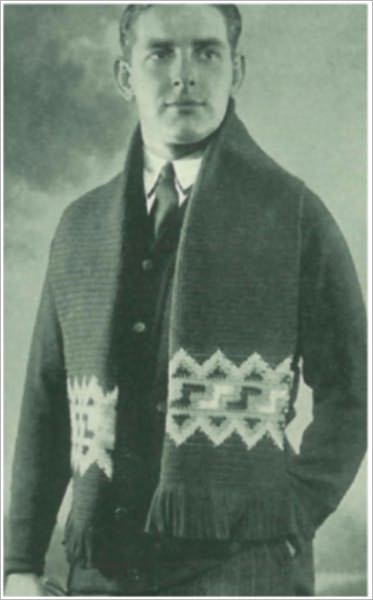 PATTERN #1616 TAD SCARF VINTAGE CROCHET