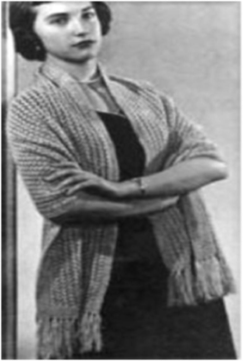 PATTERN #1621 LACY STOLE VINTAGE KNITTING