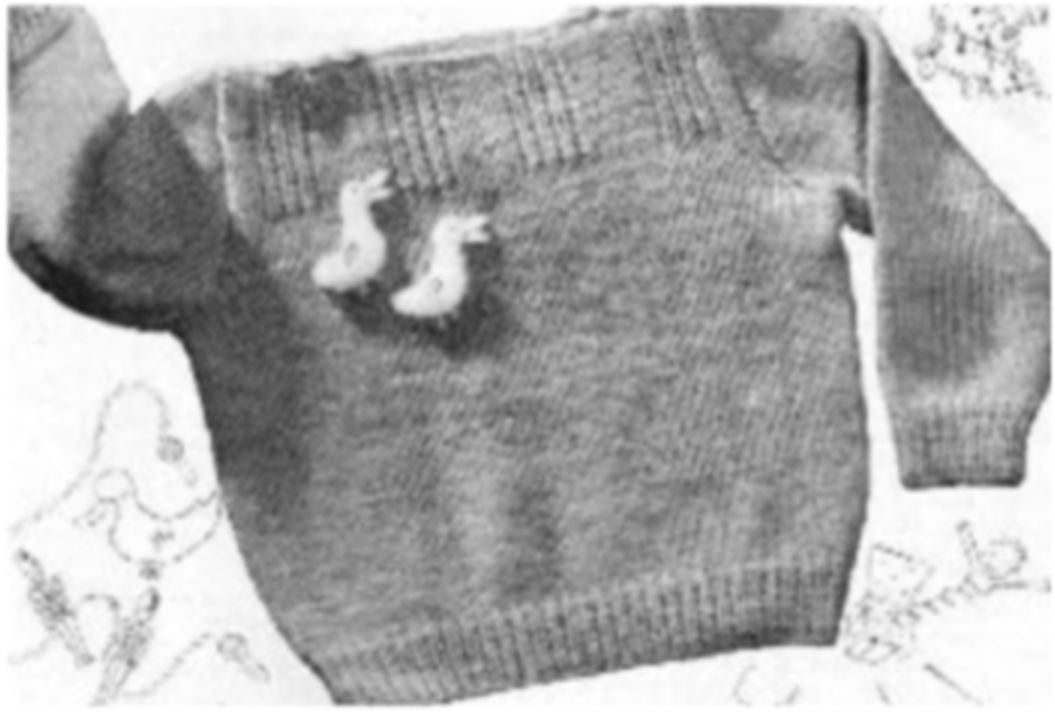 PATTERN #1626 QUACK QUACK! VINTAGE KNITTING