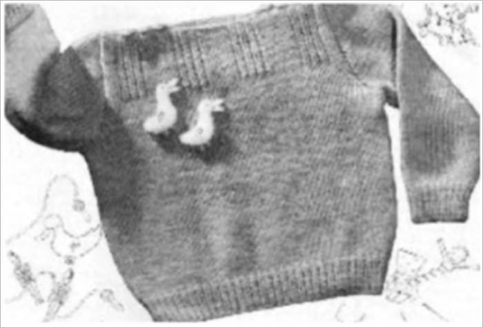 PATTERN #1626 QUACK QUACK! VINTAGE KNITTING