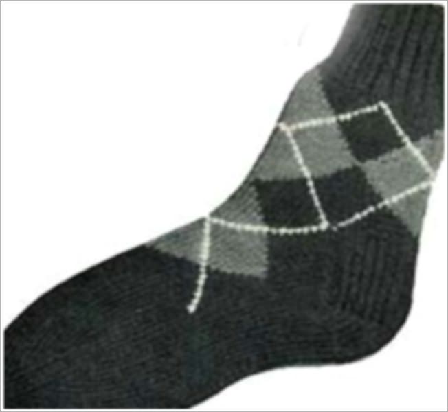PATTERN #1636 VANESSA ARGYLE ANKLETS VINTAGE KNITTING