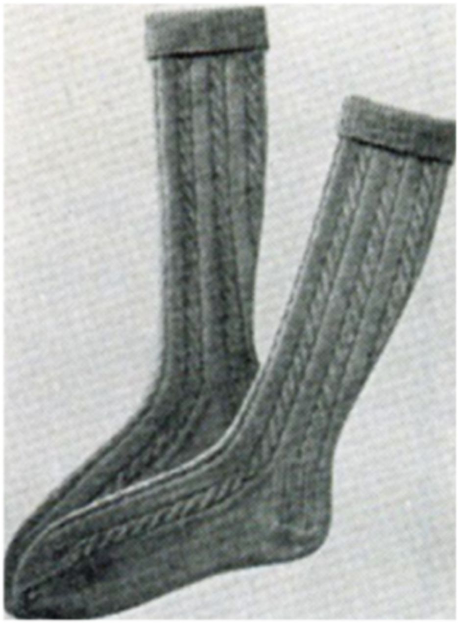 PATTERN #1637 CASIE SOCK VINTAGE KNITTING
