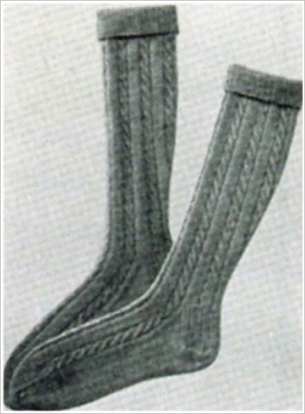 PATTERN #1637 CASIE SOCK VINTAGE KNITTING