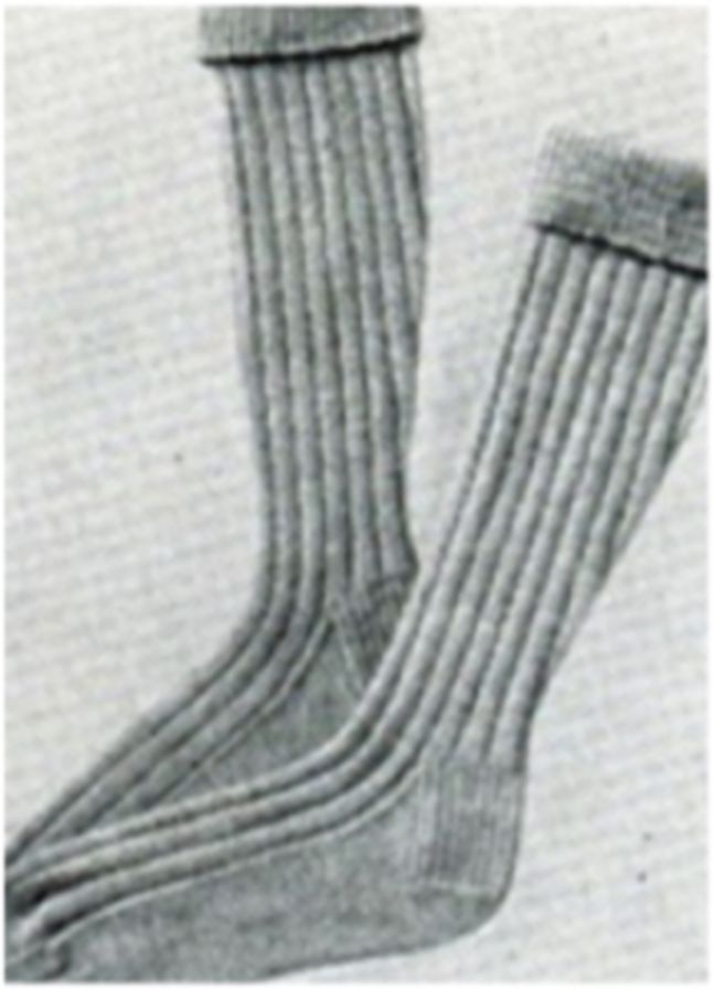PATTERN #1639 DEDRICK SOCKS VINTAGE KNITTING
