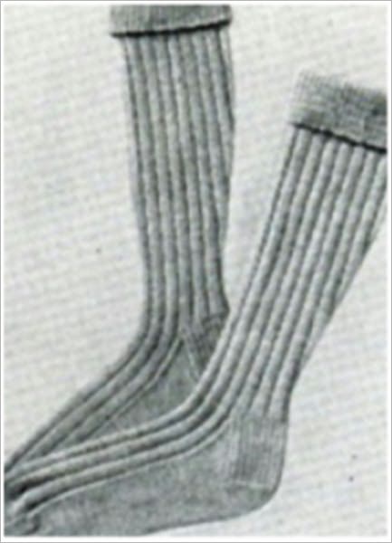 PATTERN #1639 DEDRICK SOCKS VINTAGE KNITTING