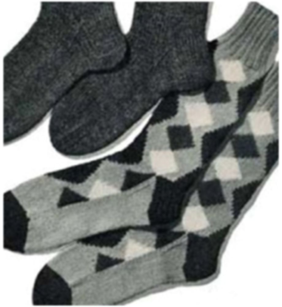 PATTERN #1642 MEN'S HUNTING SOCKS VINTAGE KNITTING