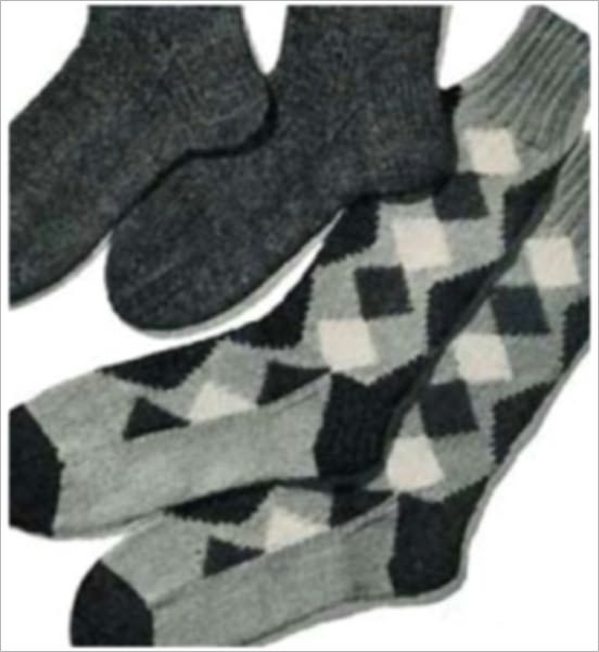 PATTERN #1642 MEN'S HUNTING SOCKS VINTAGE KNITTING