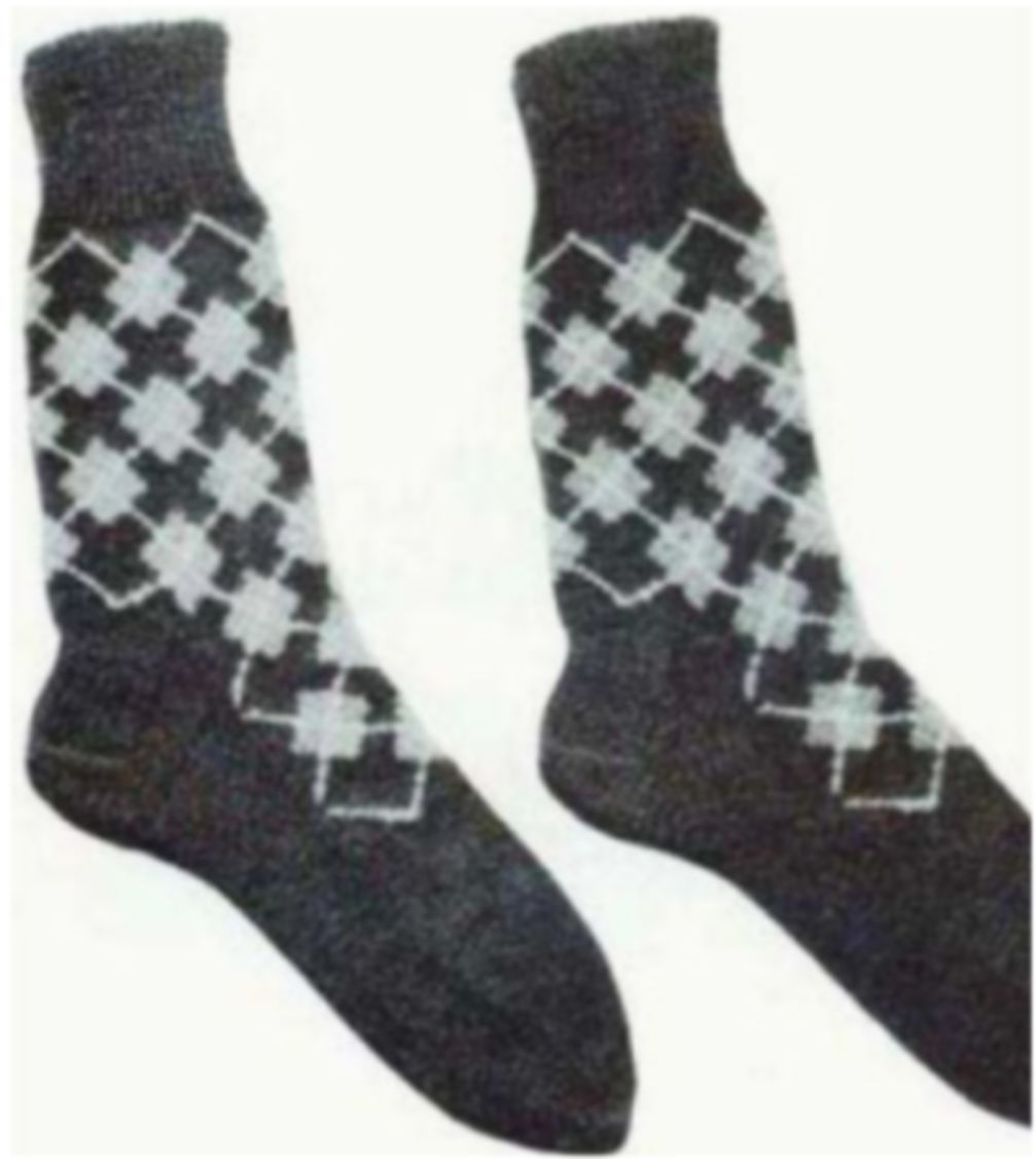 PATTERN #1661 ALEC ARGYLE SOCKS VINTAGE KNITTING