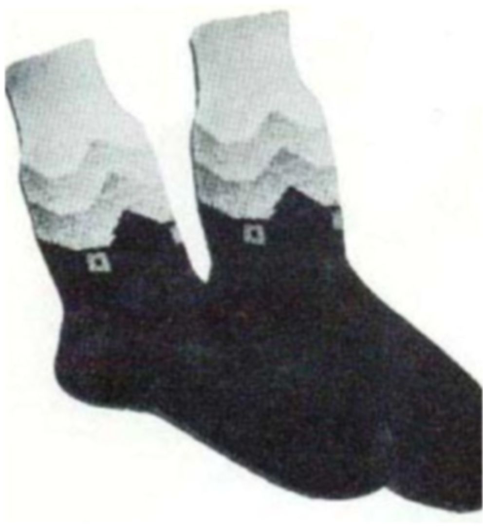 PATTERN #1664 MAN'S SHADED SOCKS VINTAGE KNITTING