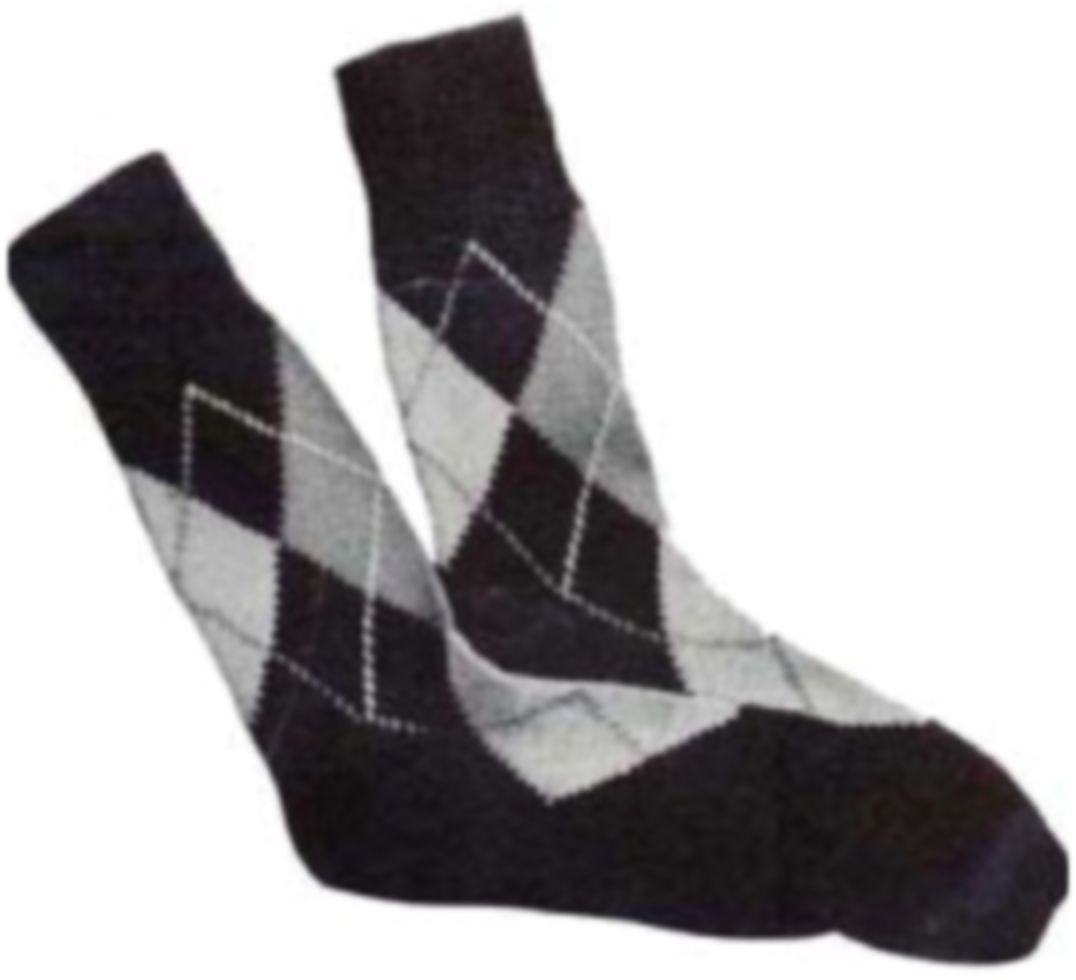 PATTERN #1671 MEN'S ARGYLE SOCKS VINTAGE KNITTING