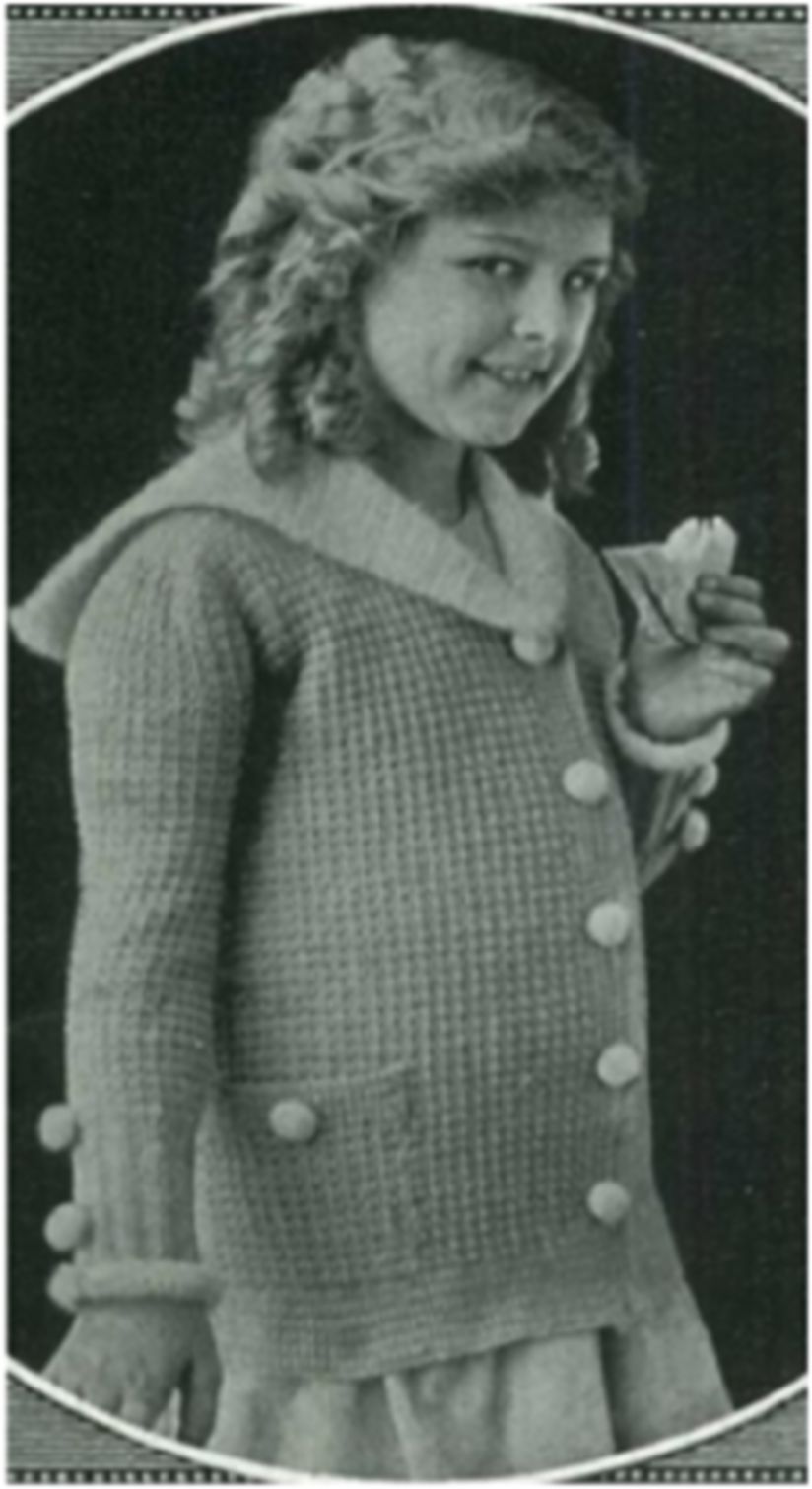 PATTERN #1881 CARMEN SWEATER VINTAGE KNITTING
