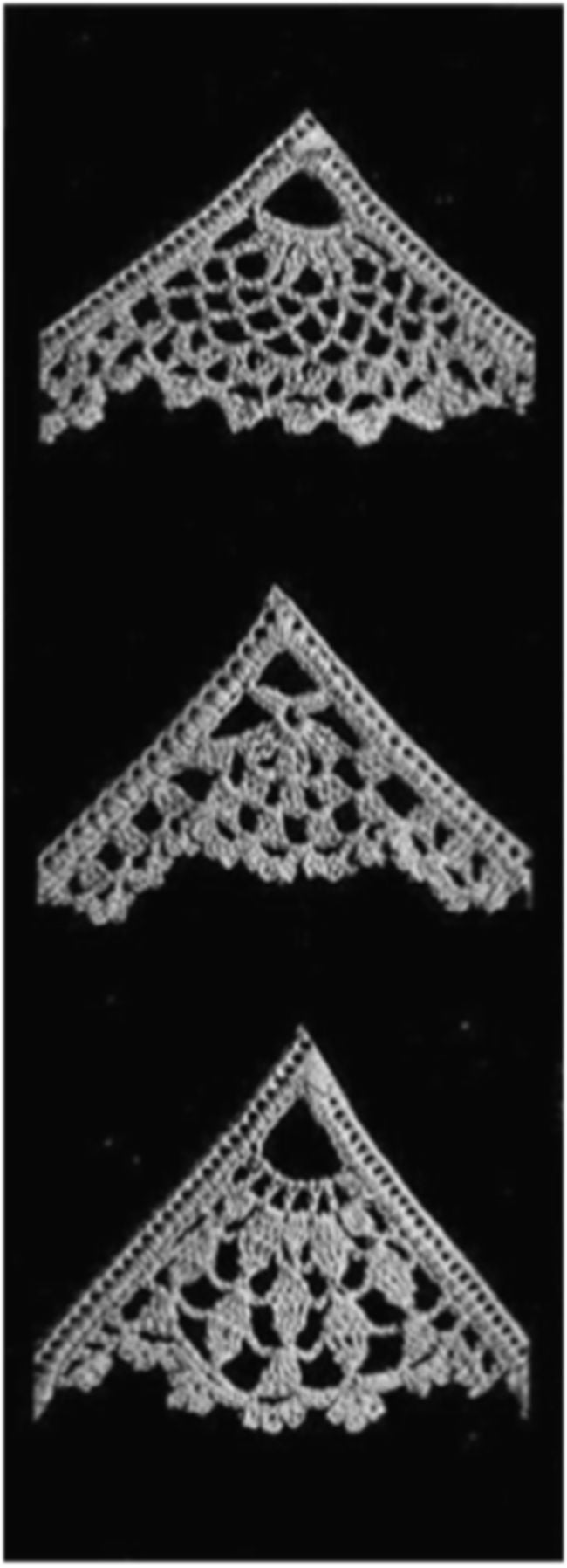 PATTERN #1895 CROCHETED CORNERS VINTAGE CROCHET