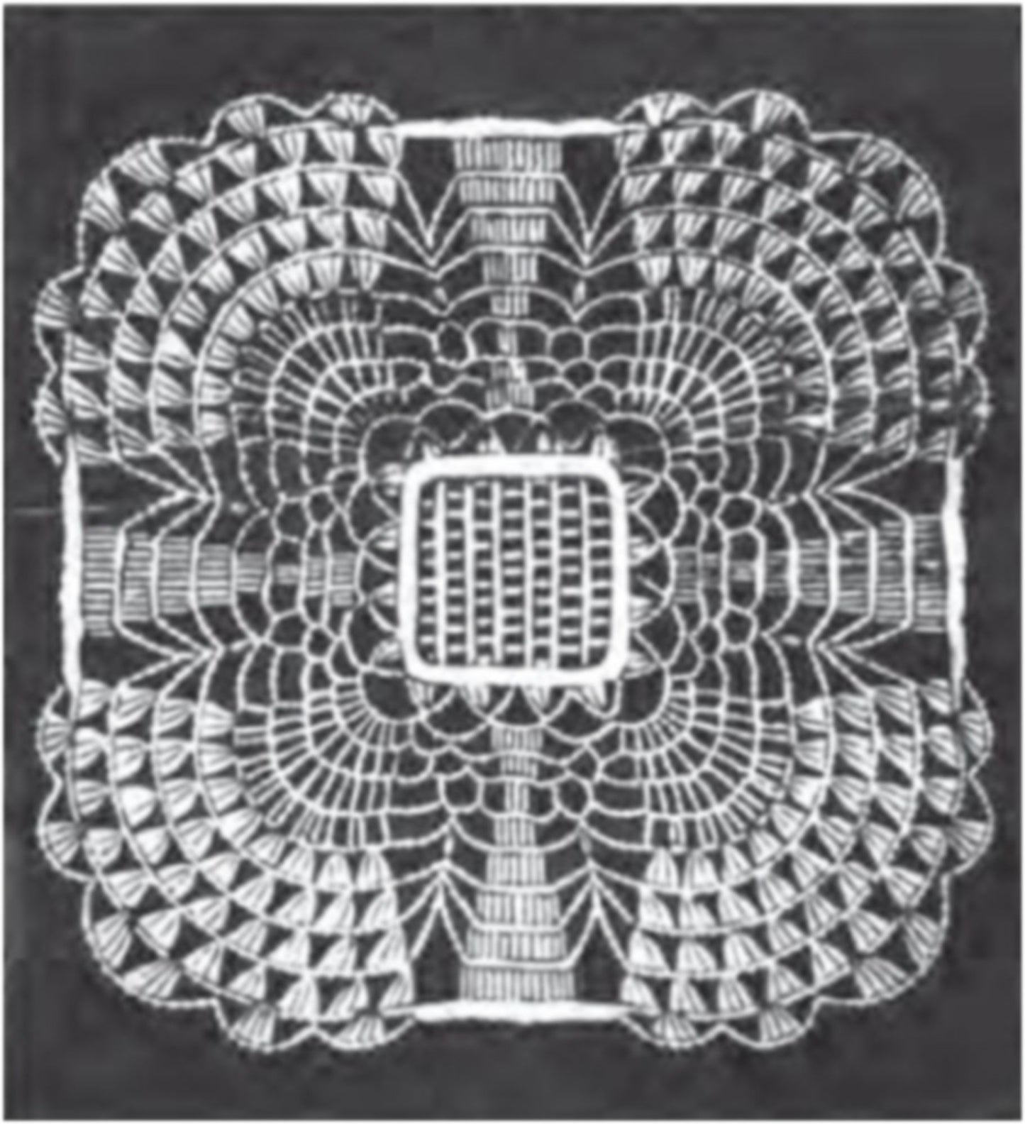 PATTERN #1900 COURT CROCHET VINTAGE CROCHET