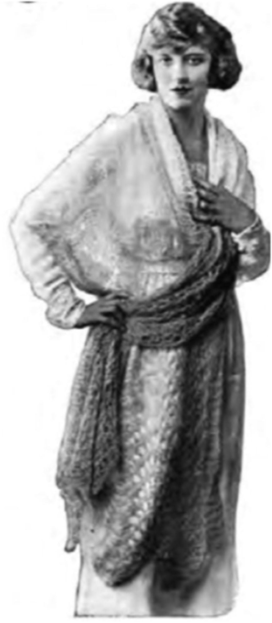 PATTERN #1909 SPANISH MANTILLA VINTAGE KNITTING