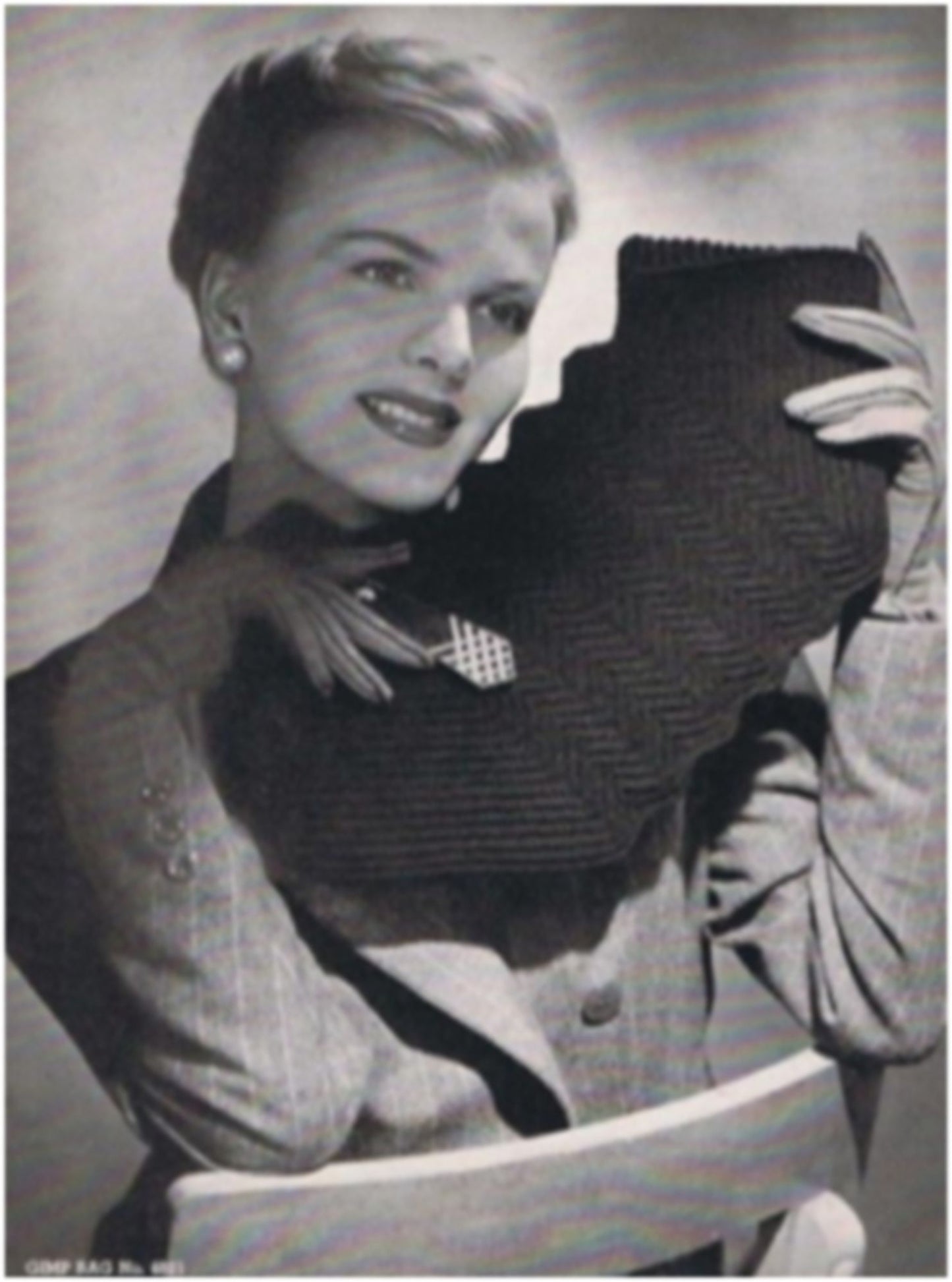 PATTERN #1910 GIMP BAG VINTAGE CROCHET