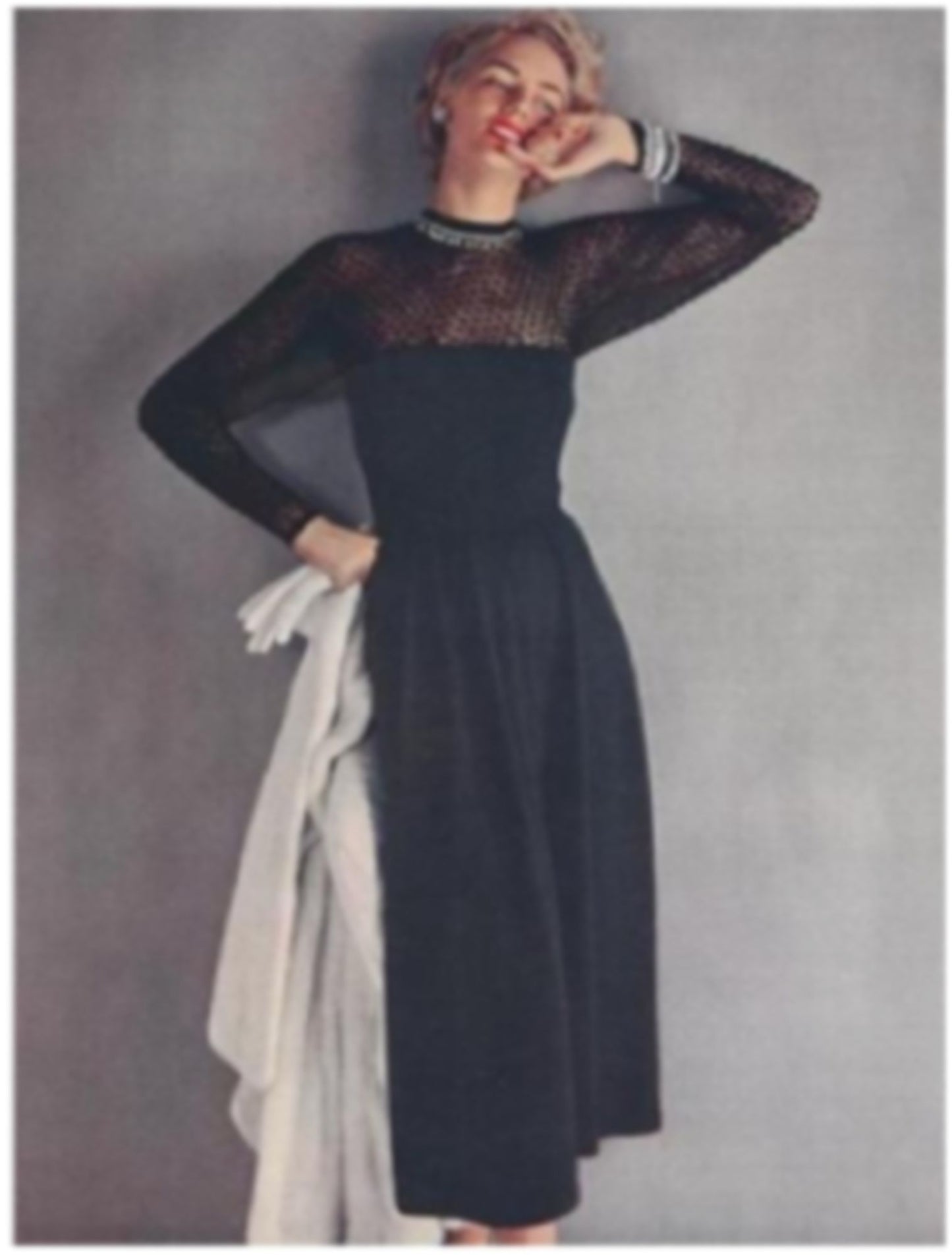PATTERN #1912 THEATRE BLACK VINTAGE KNITTING