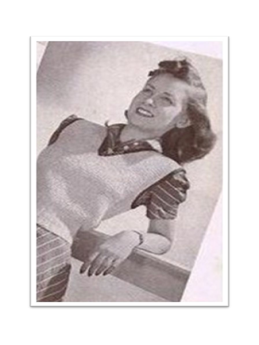 PATTERN #1092 SLEEVELESS PULLOVER VINTAGE KNITTING
