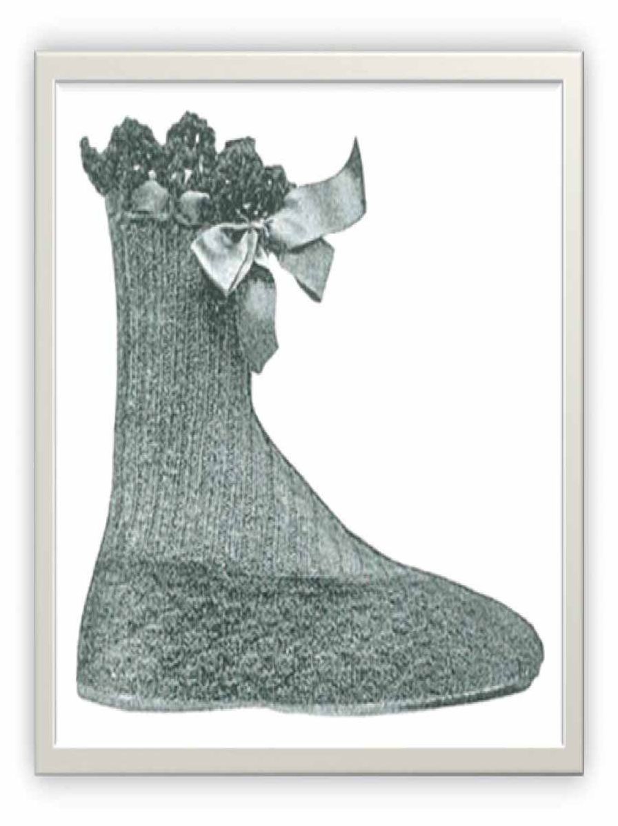 PATTERN #1127 LADIES BOOTS VINTAGE KNITTING
