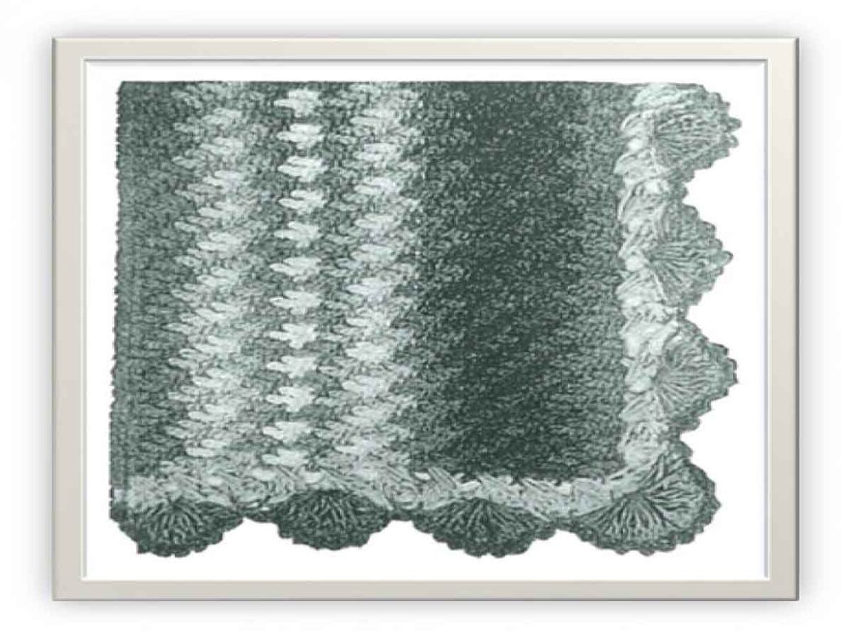 PATTERN #1145 COUCH AFGHAN VINTAGE CROCHET