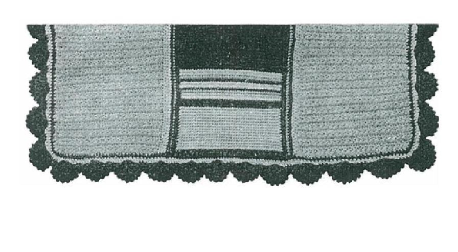 PATTERN #1146 ROMAN COUCH AFGHAN VINTAGE CROCHET
