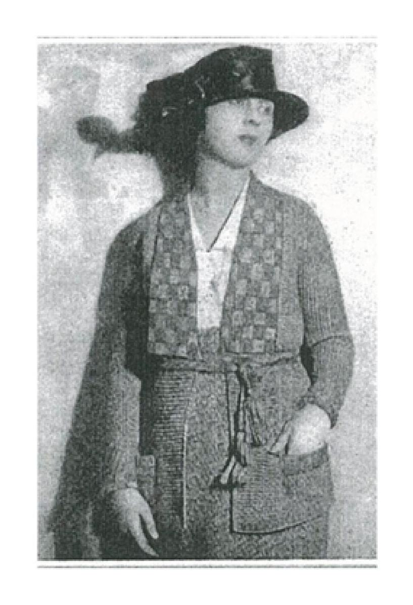 PATTERN #1187 THE PIERROT SWEATER VINTAGE KNITTING